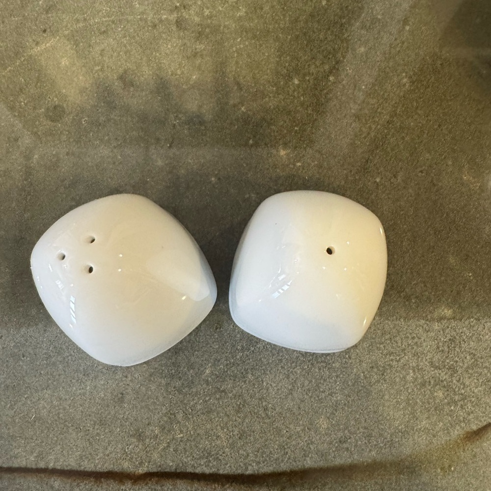 Chic White Pier 1 Ceramic Shaker Set